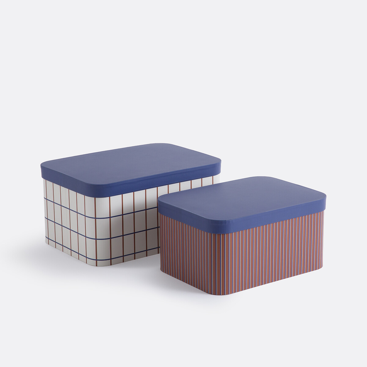 LA REDOUTE INTERIEURS<br>Conjunto de 2 caixas empilháveis com tampas, Donato