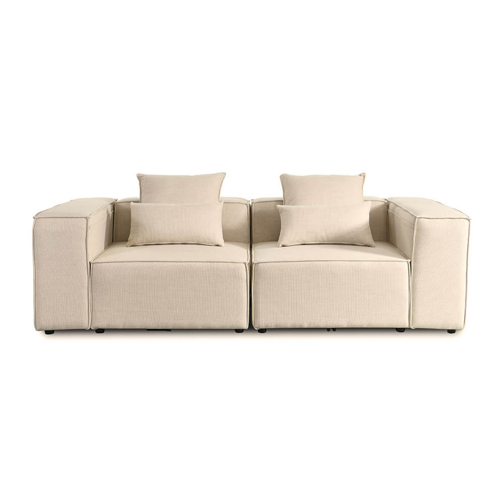 HOME DELUXE Modulaire 2-zitsbank - webstof - Beige