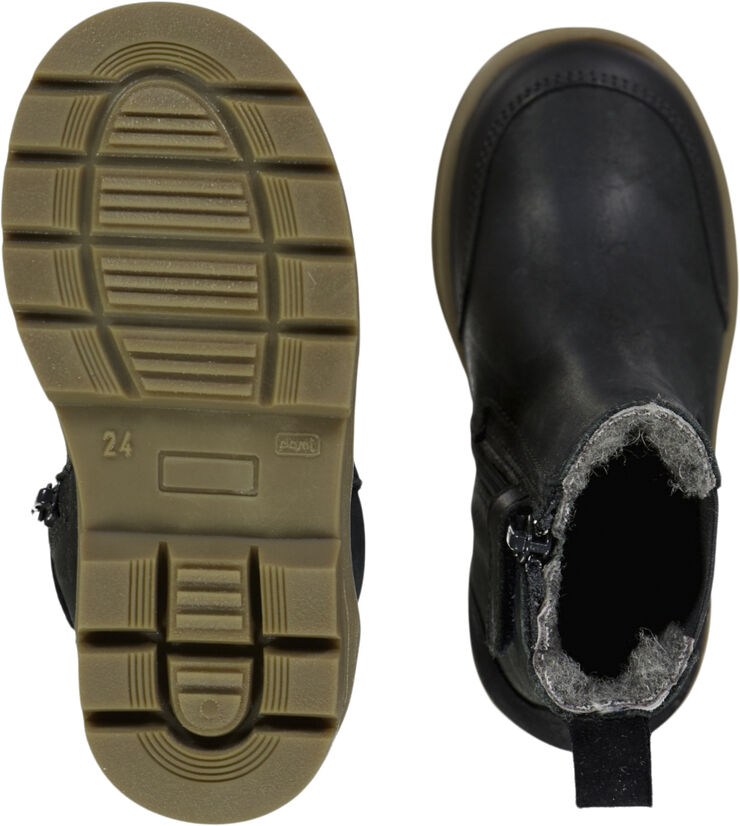Wheat Benne Elastic Zip Tex Black granite