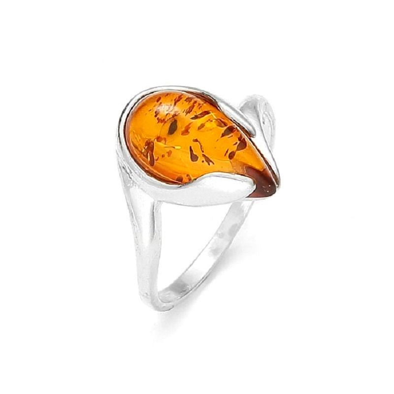 Bague Goutte ambre