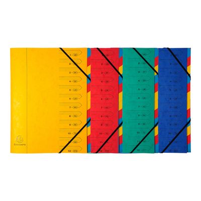 Exacompta Nature Future - Trieur agrafé 12 compartiments - disponible dans différentes couleurs