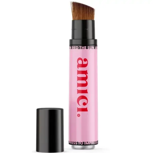 Amici Amici Cosmetics Navulbare Zonnebrand Kwast - Pink Punch