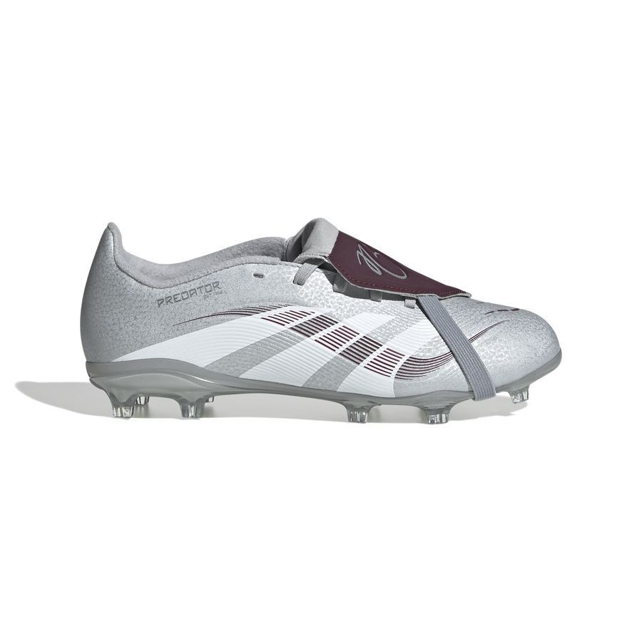 adidas Predator League Fold-over Tongue FG/AG Jude Bellingham Chrome Dream - Argenté/Legacy Burgundy/Bordeaux Enfant ÉDITION LIMITÉE