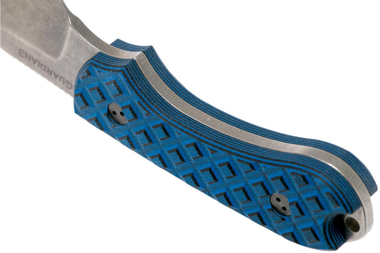 Bradford Guardian 3FE, Black Blue Guardian 3 M390, Sabre Stonewashed, False Edge 3FE-013