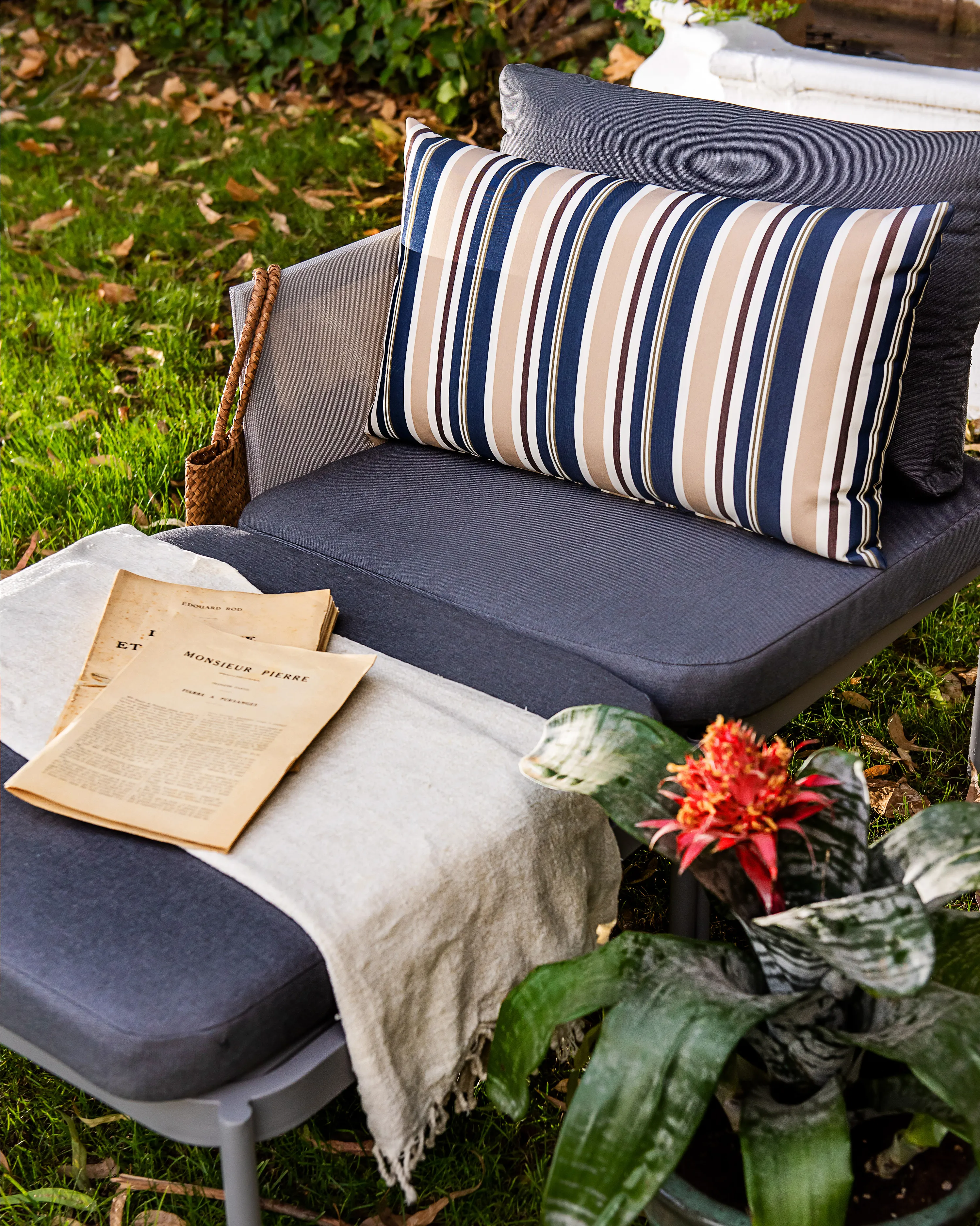 Loungeset met tafel 2-zits TERRACINA Metaal Lichtgrijs