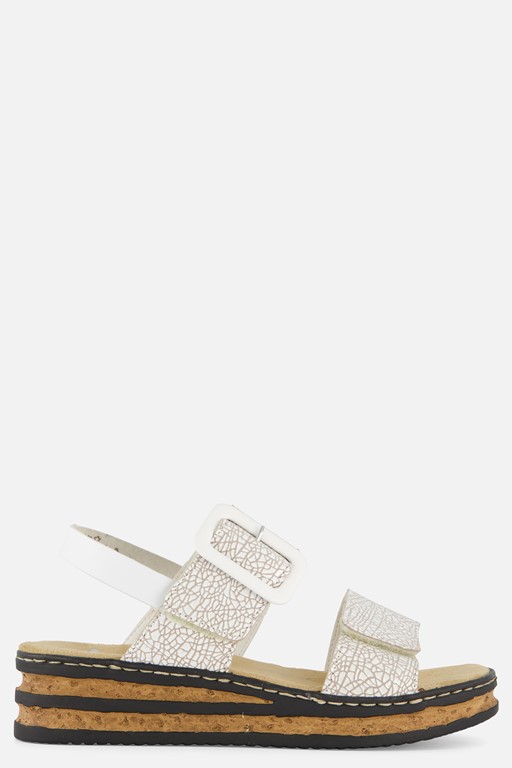 Rieker E1/2 Sandalen wit Synthetisch