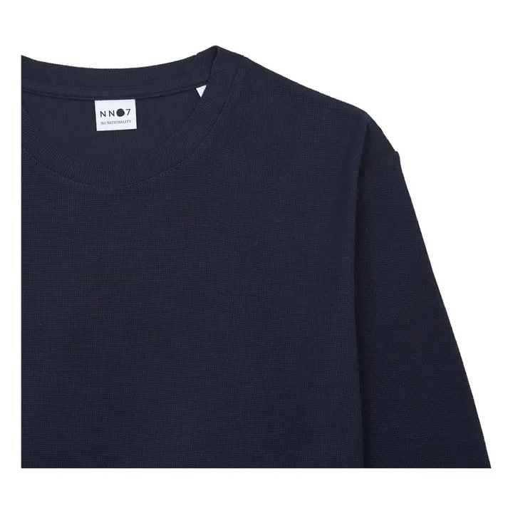 NN. 07 T-shirt Manches Longues Clive 3323 | Bleu marine
