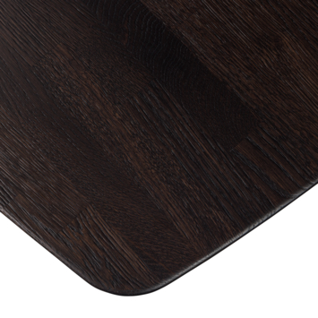 WOOOD tafelblad Tablo Deens ovaal deer brown 24 mm 180x100 cm