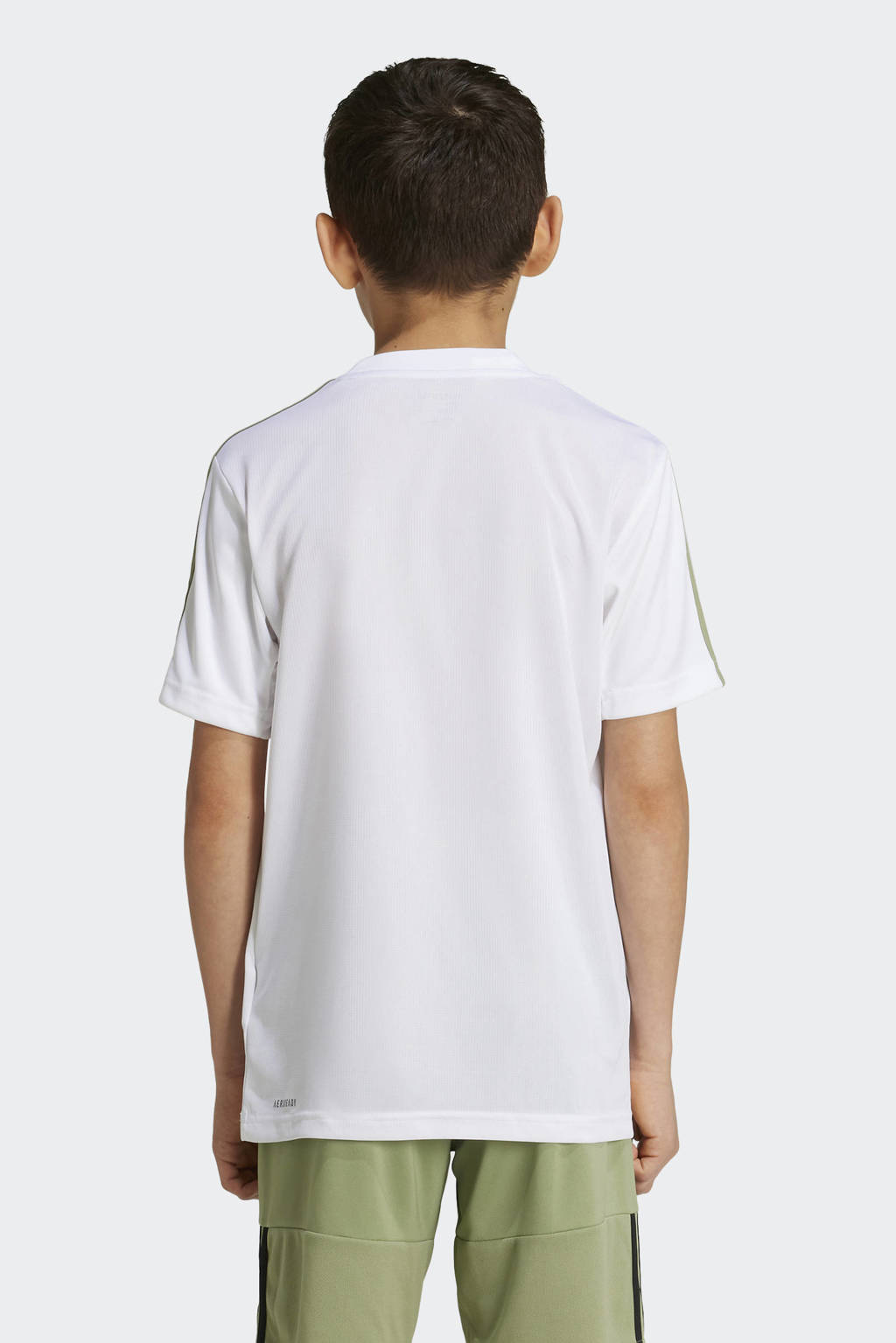 adidas sportshirt wit/groen
