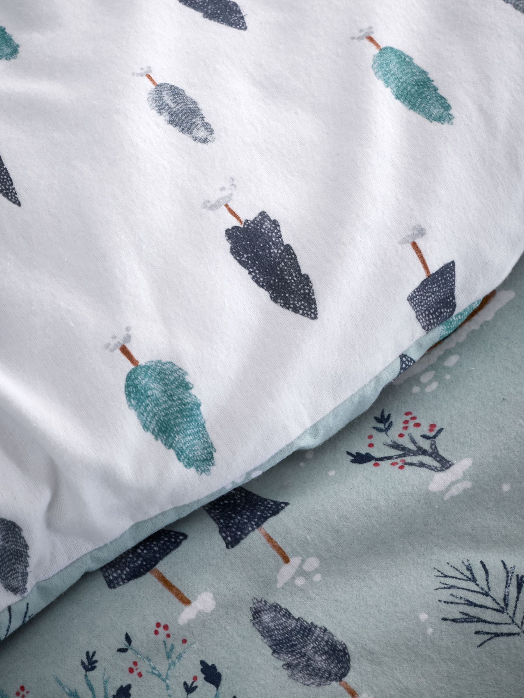 Bianca Supersoft 100% geborsteld katoenen dekbedovertrekset met winters tafereel