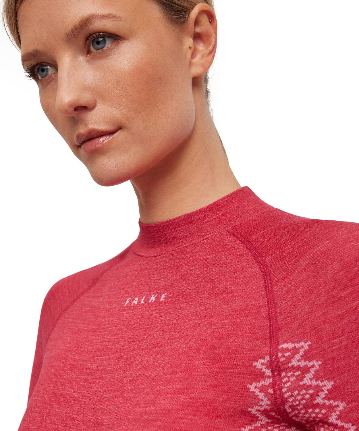 Falke Wool-Tech Longsleeved Shirt Trend Womens Red