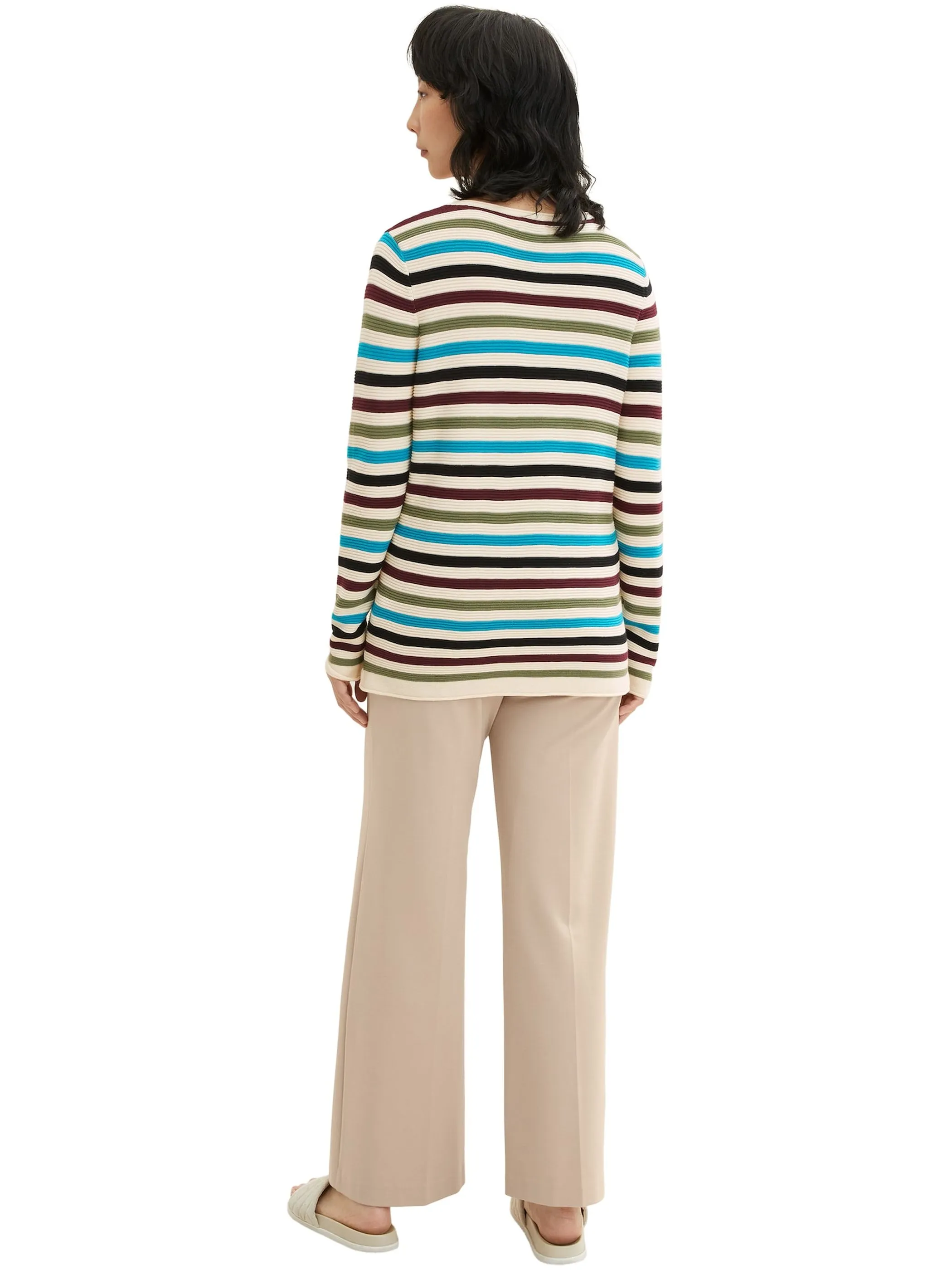 Damen Pullover in Ottoman Ripp