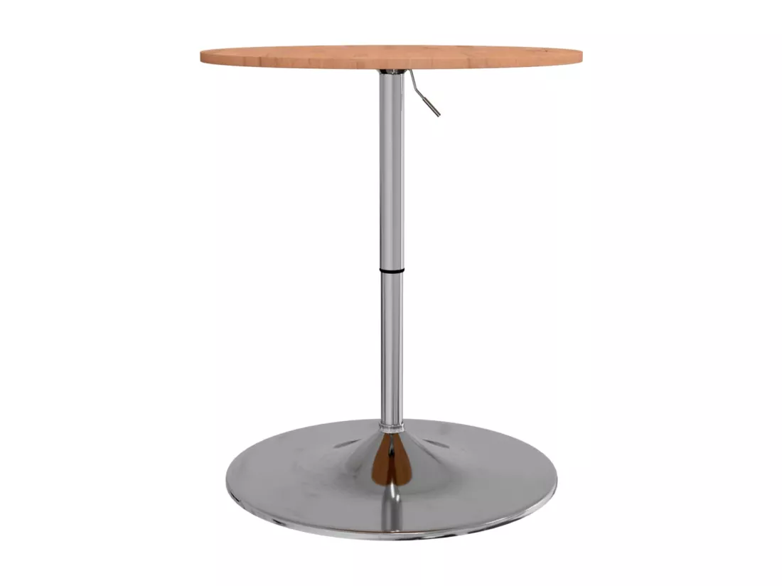 Table de bar Ø60x89,5 cm bois massif de hêtre
