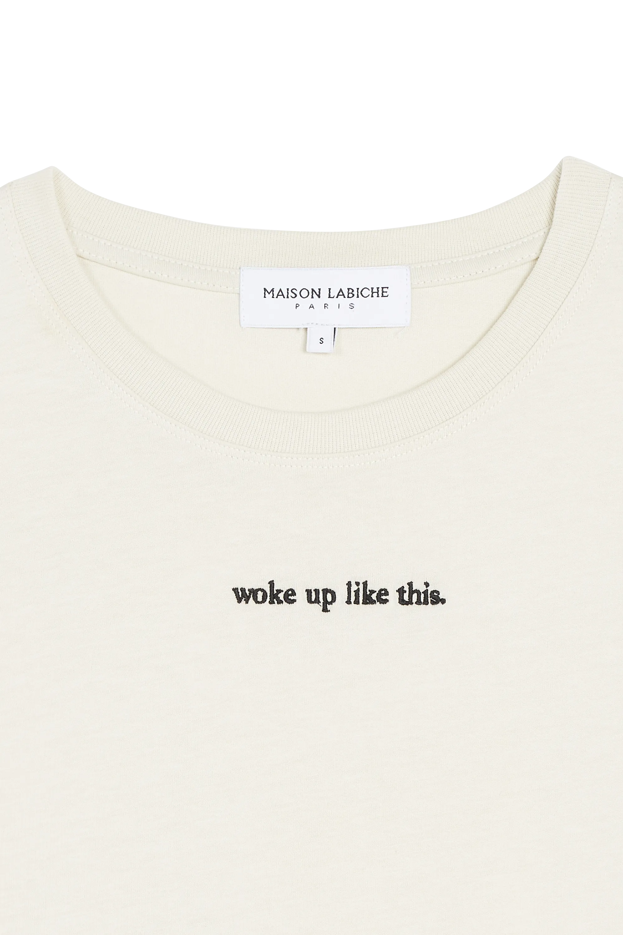 MAISON LABICHE T-shirt ST MICH WOKE UP LIKE THIS Beige
