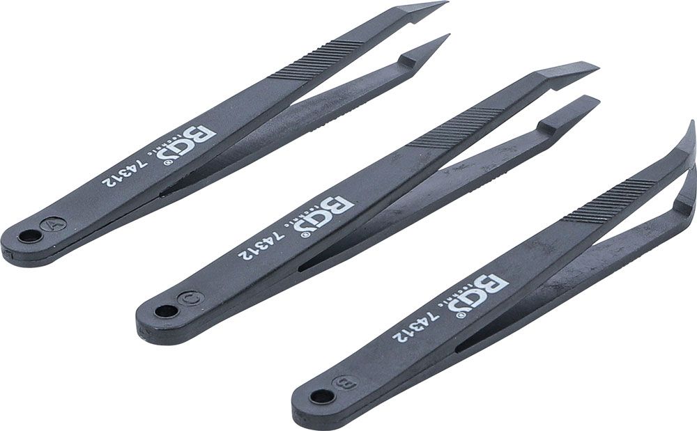 BGS technic Kunststoff-Pinzetten-Satz 3-teilig kaufen | Bike-Discount