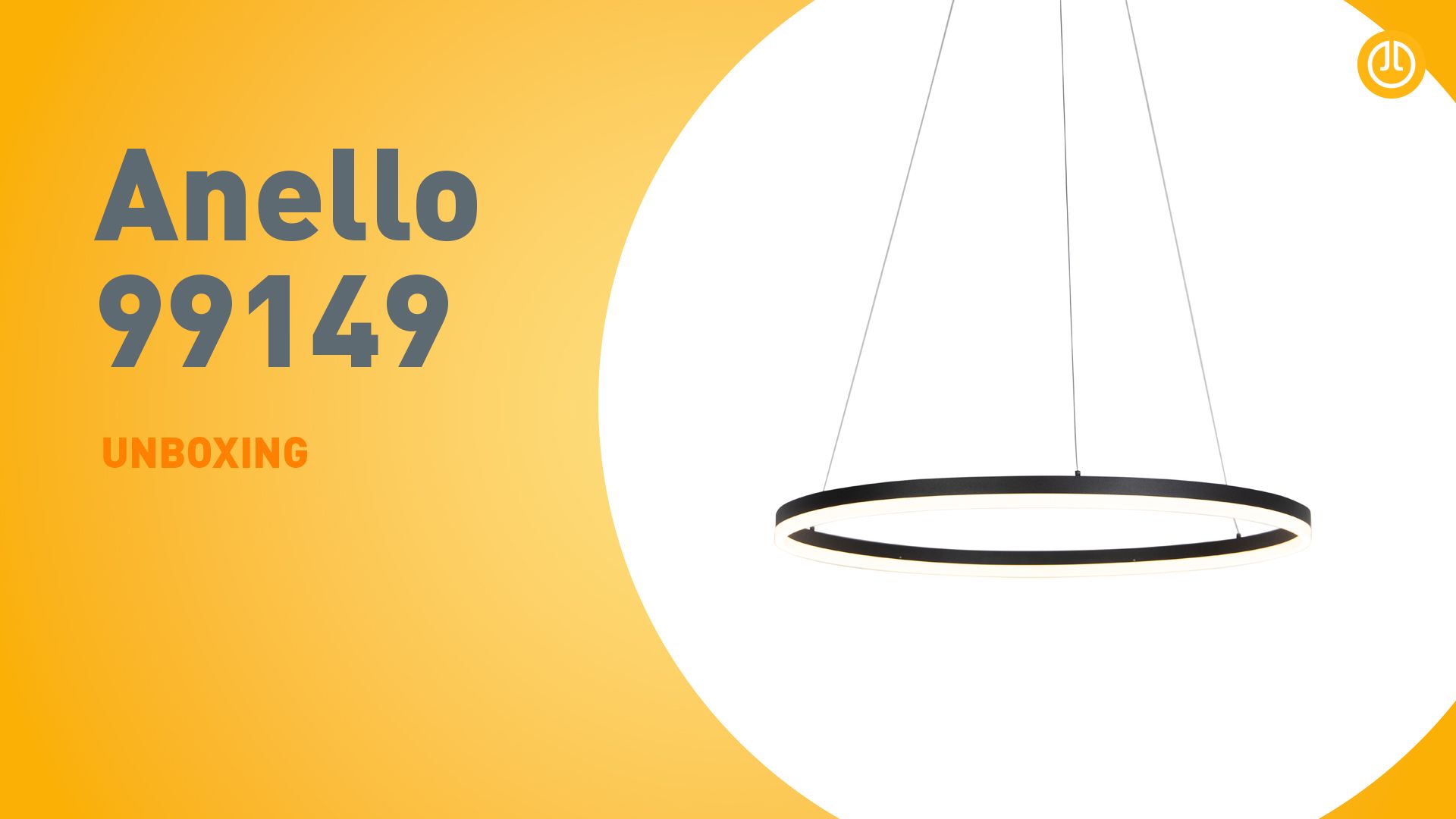 Design hanglamp zwart 80 cm incl. LED 3-staps dimbaar - Anello