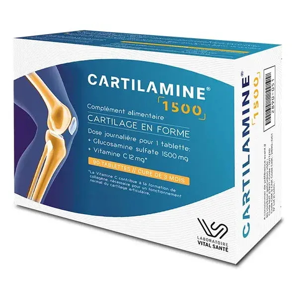Laboratório E-Sciences Cartilamina 1500 90 comprimidos