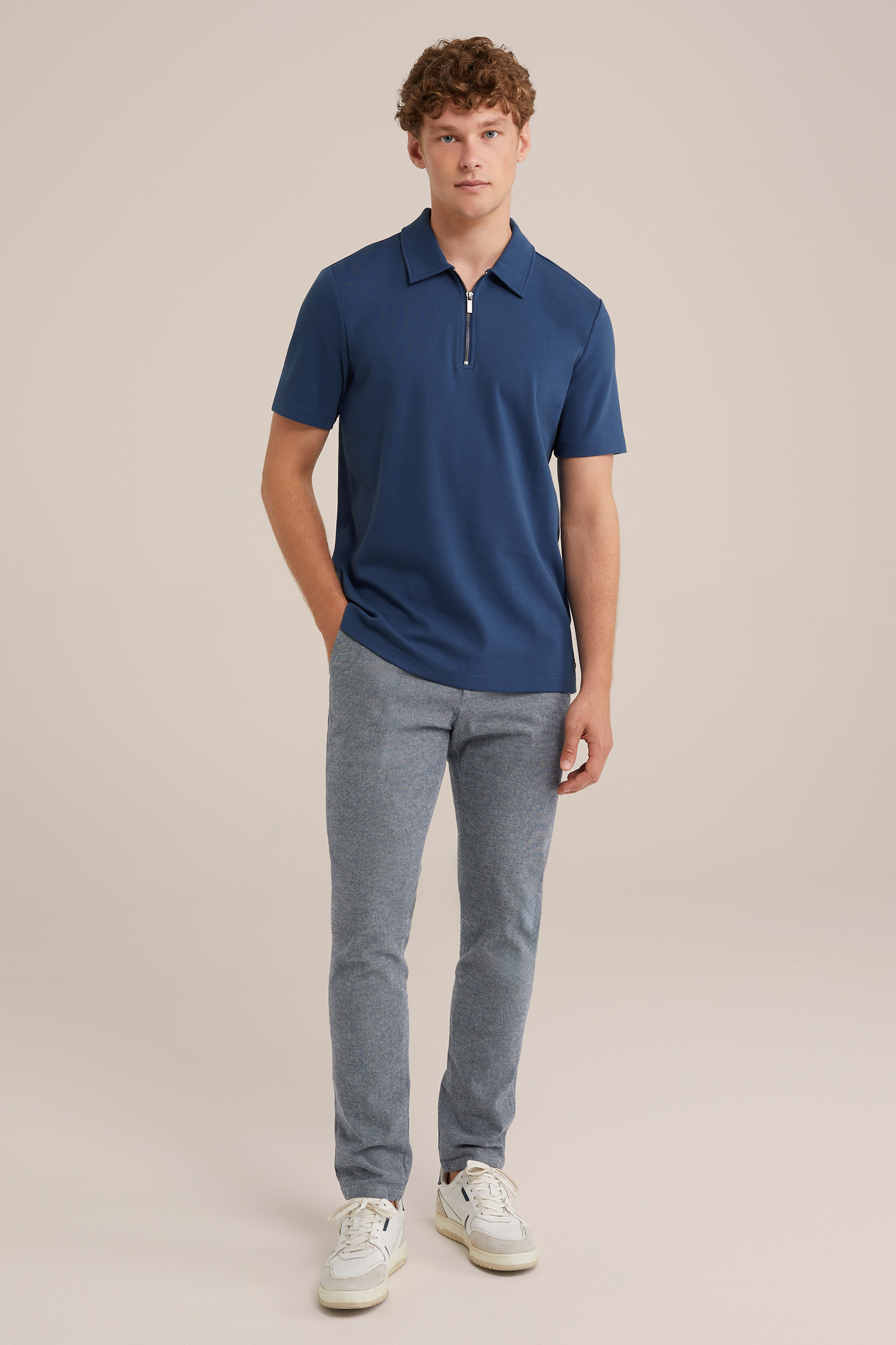 polo WE Fashion Blauw