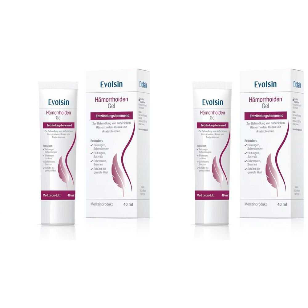 Evolsin® Hämorrhoiden Gel - Hämorrhoiden Salbe gegen Brennen, Schmerz & Juckreiz