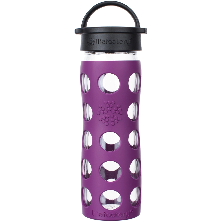 lifefactory Trinkflasche Classic Cap plum 475ml