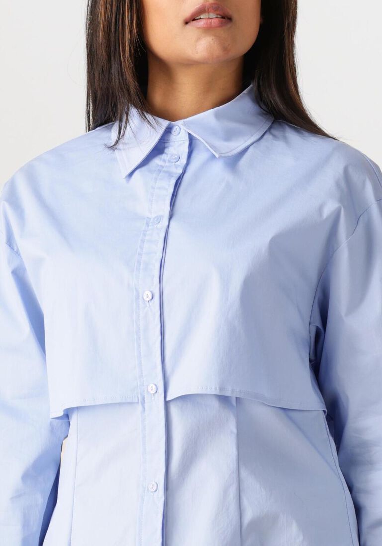 blauwe co'couture blouses sandy double layer shirt