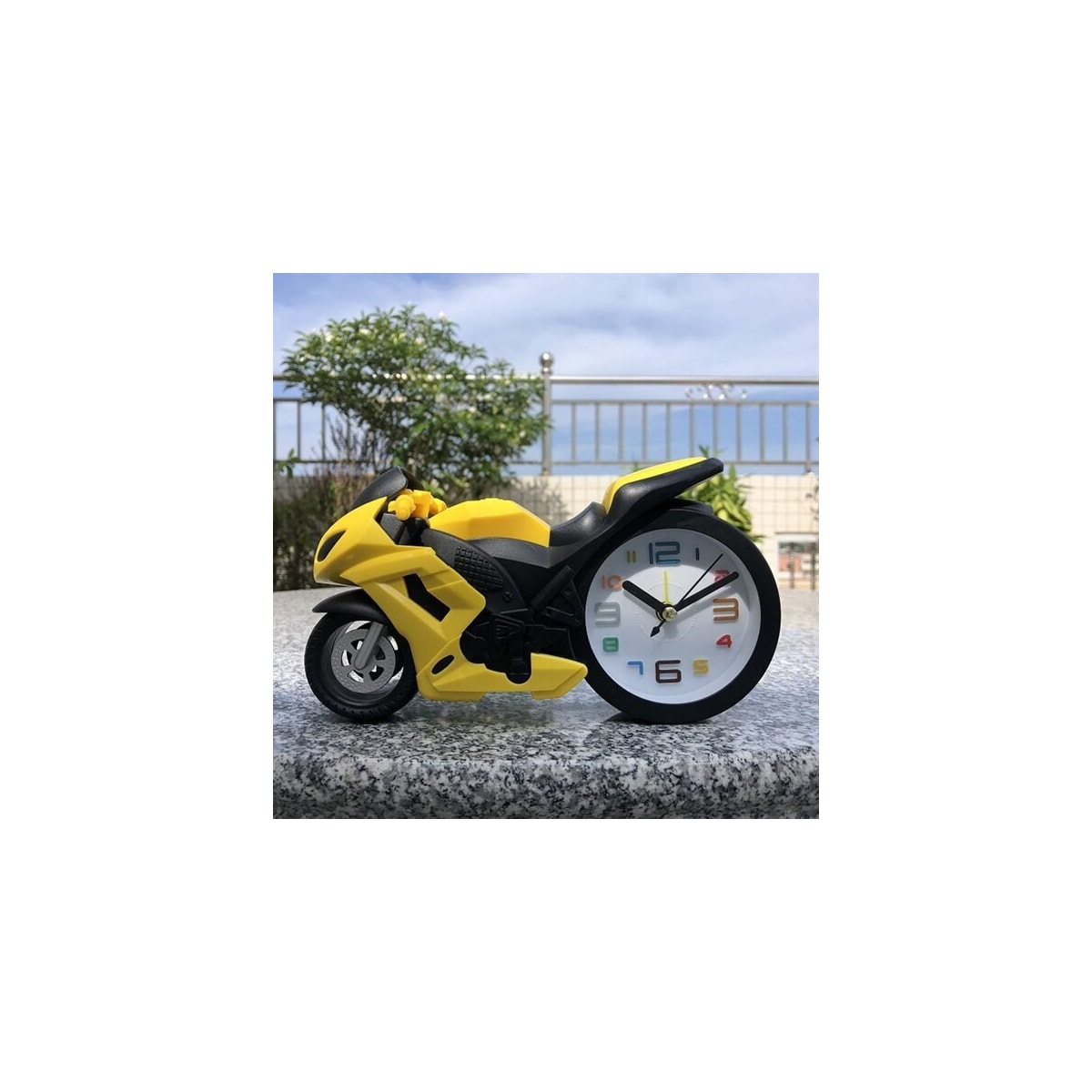 Analog vekkerklokke - motorsykkel