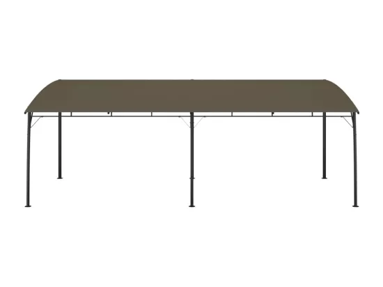 Auvent pare-soleil de jardin 6x3x2,55 m Taupe