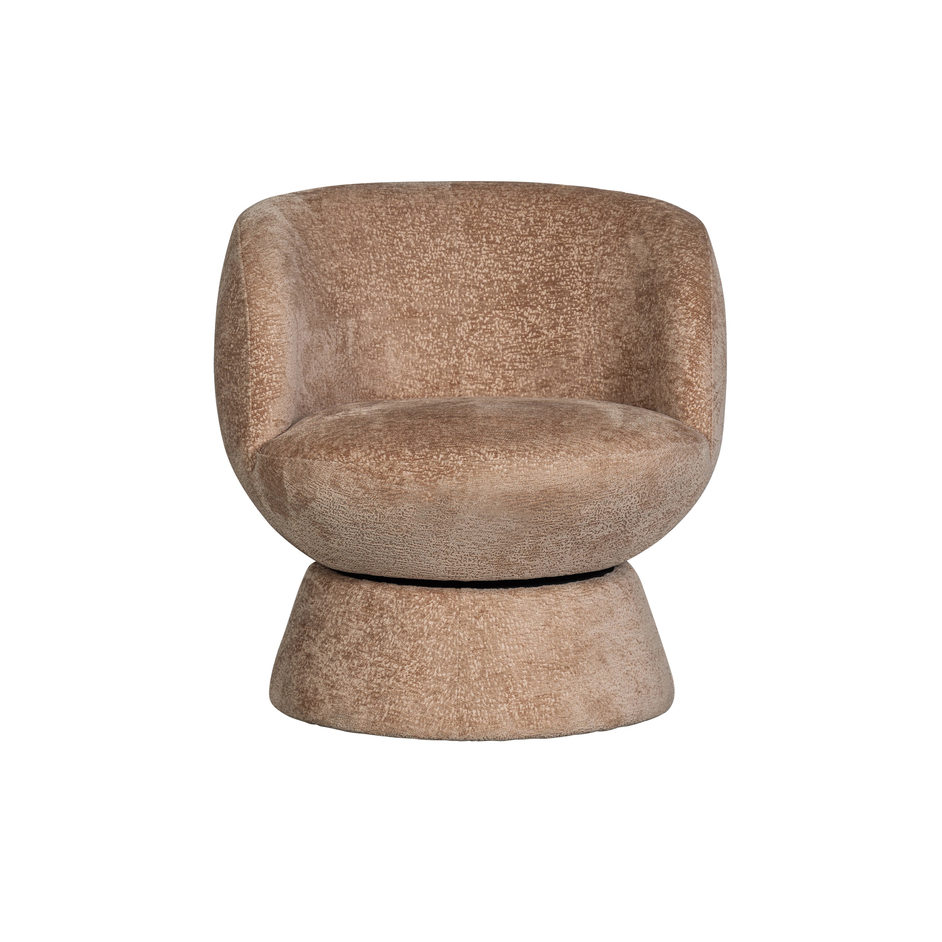 WOOOD Shuffle Draaifauteuil - Polyester - Naturel - 72x73x71