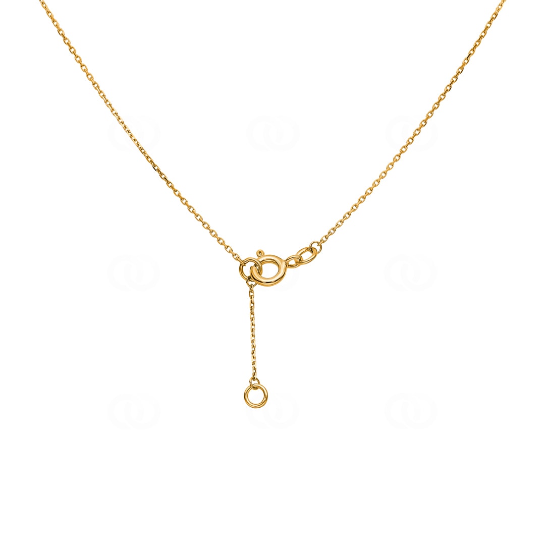 Collier 750/18 K Gelbgold mit Saphir