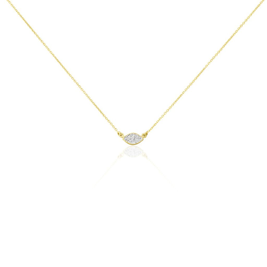 Collier Fittonia Or Jaune