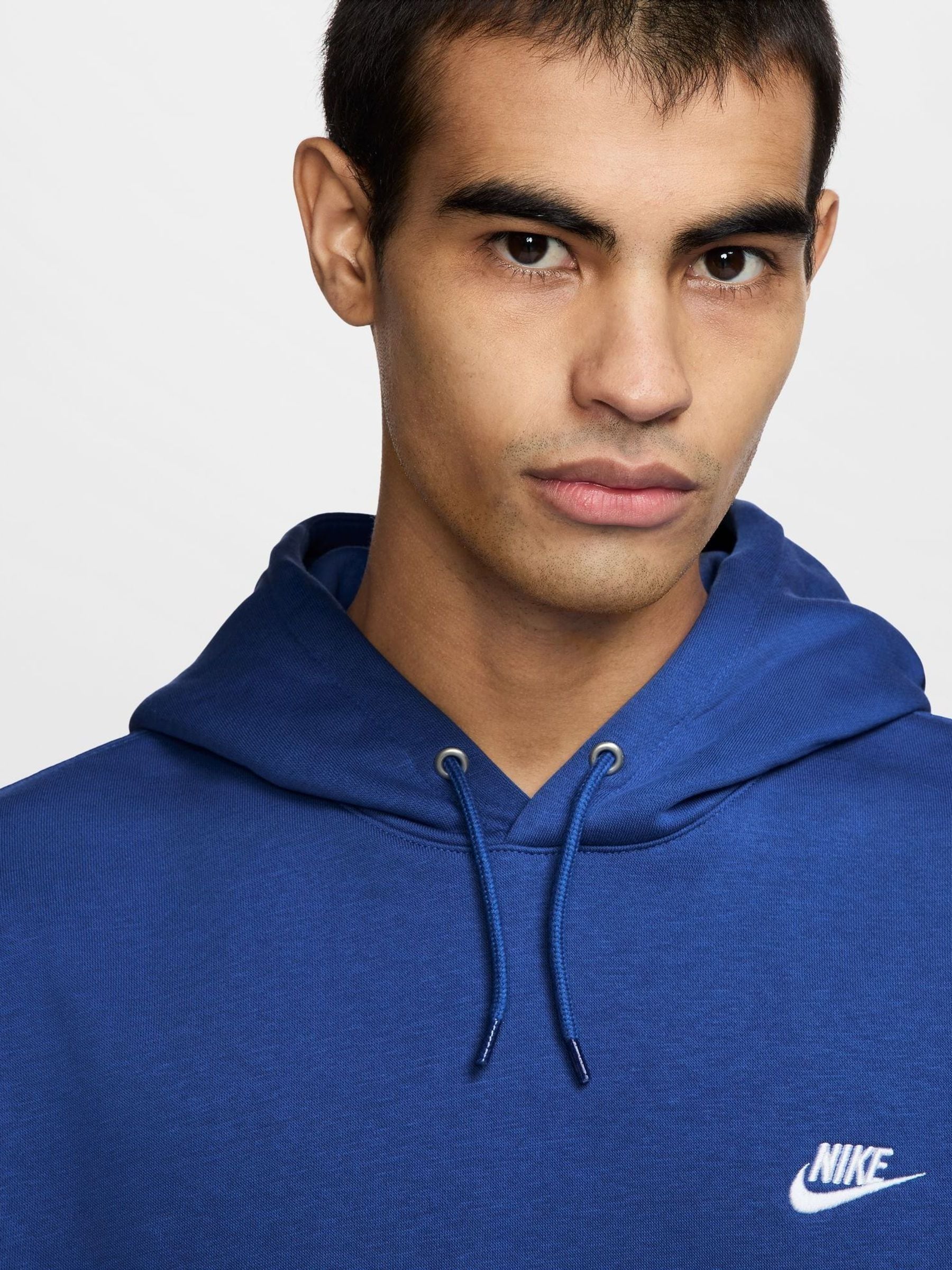 Koningsblauw - Nike Club pullover-hoody