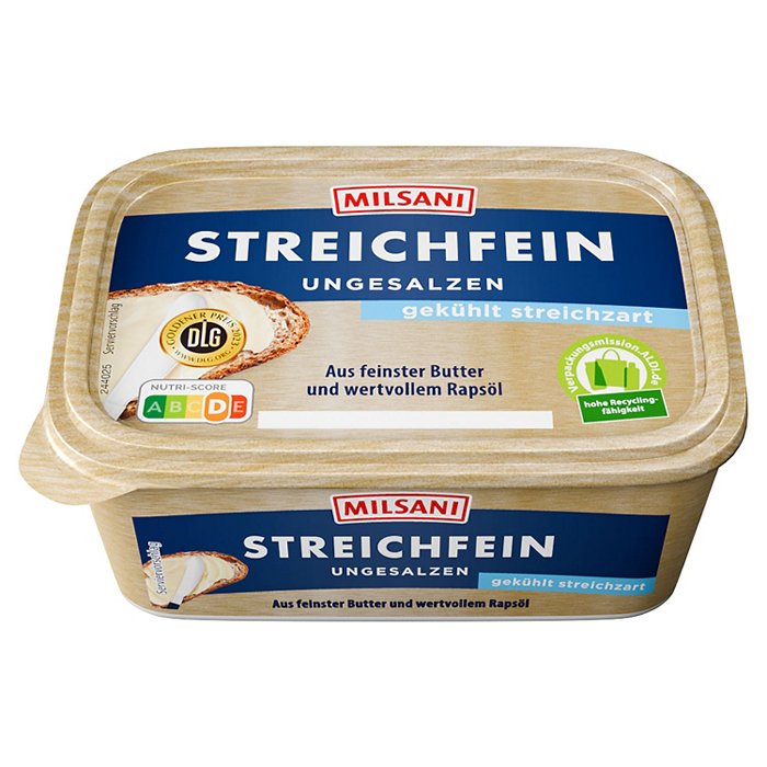 MILSANI Streichfein ungesalzen 250 g