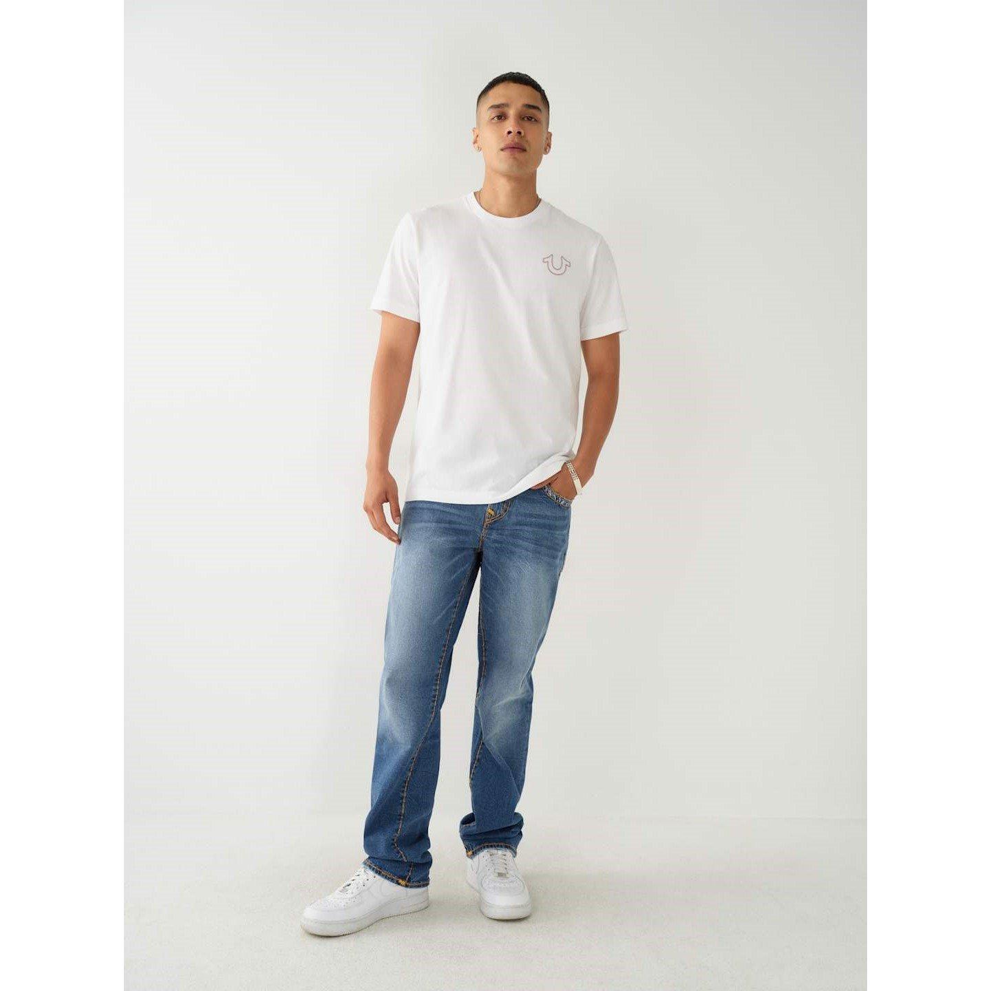 True Religion TR Buddha Print T Shirt Mens