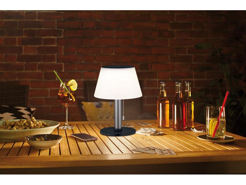Paulmann Tischleuchte Solar Outdoor Lillesol, 3000K, Edelst Solarbetriebene Tischleuchte
