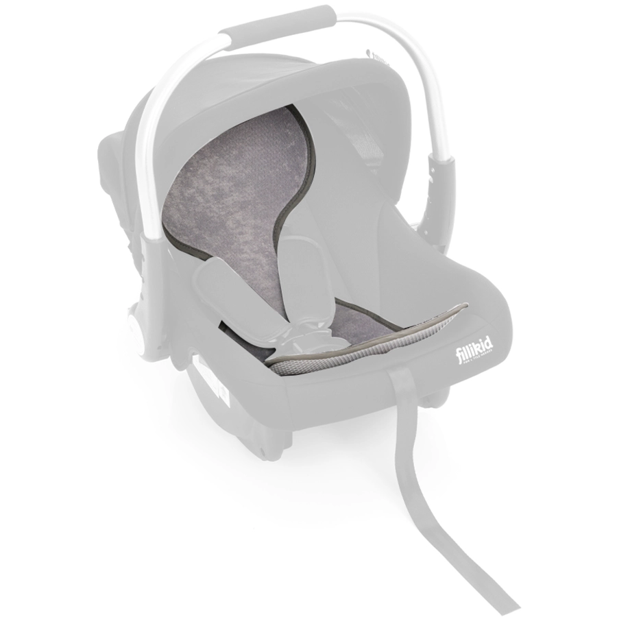 fillikid Antitranspirations Universalauflage grau für Babyschalen und Kindersitze