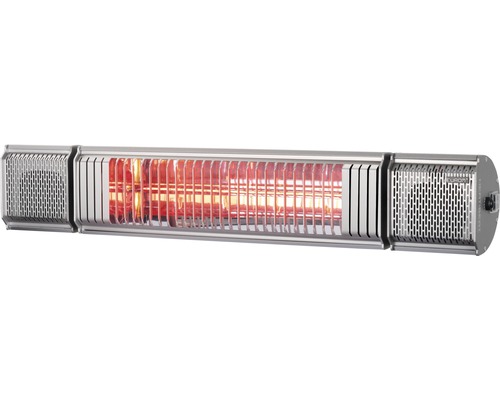 Eurom Heat&Beat terrasverwarmer, grijs, 2000 watt, IP 65 (stofdicht en beschermd tegen waterstralen)