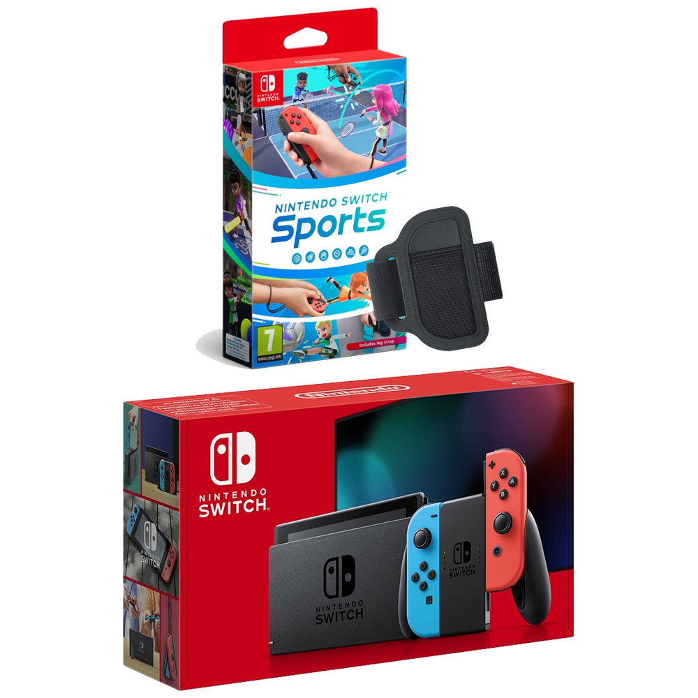 Nintendo Switch Neon-Konsole & Nintendo Switch Sport-Bundle