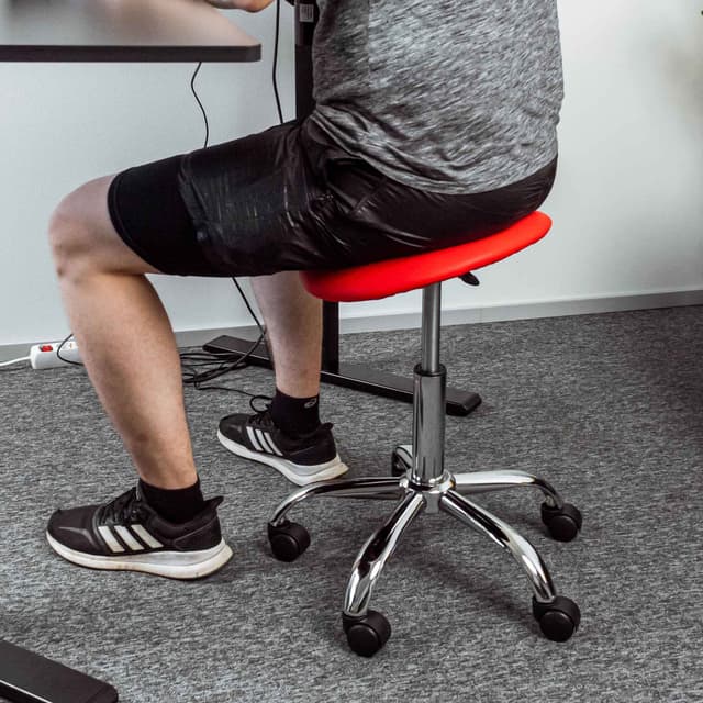 Lykke Sadelstol Comfort, rød