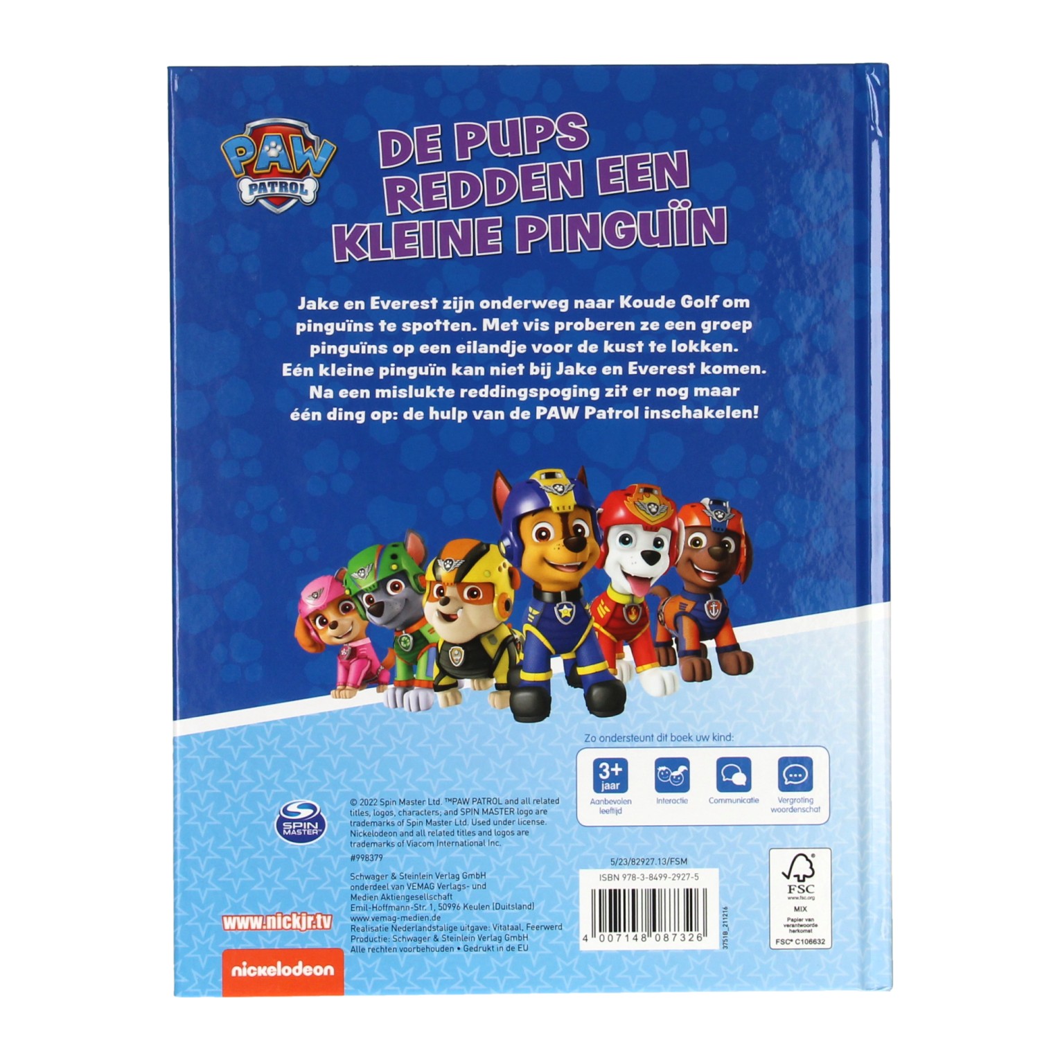 Voorleesboek De Pups Redden een Kleine Pinguin PAW Patrol