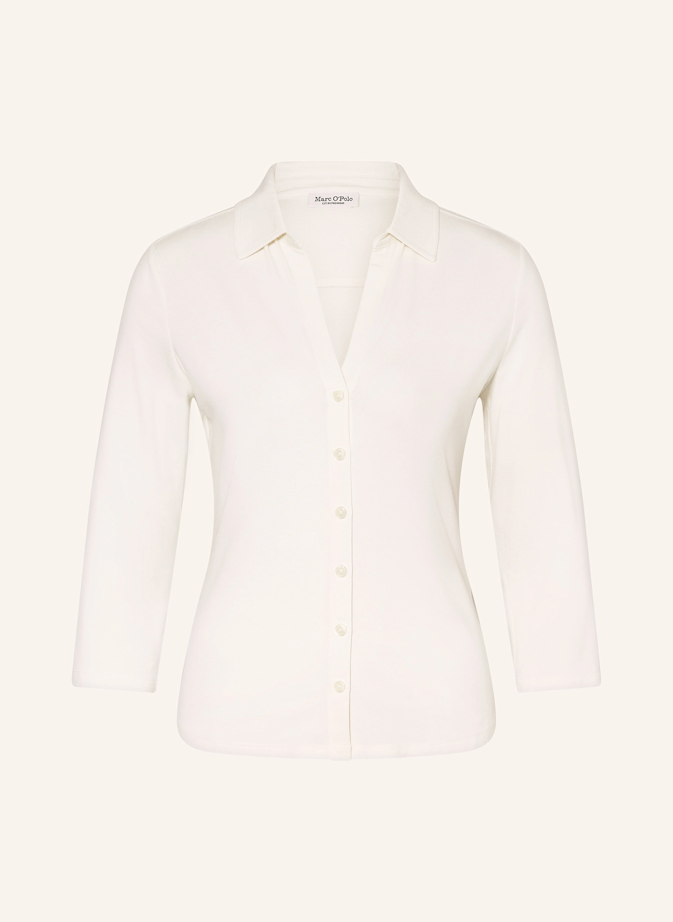 Marc O'Polo Hemdbluse aus Jersey mit 3/4-Arm
