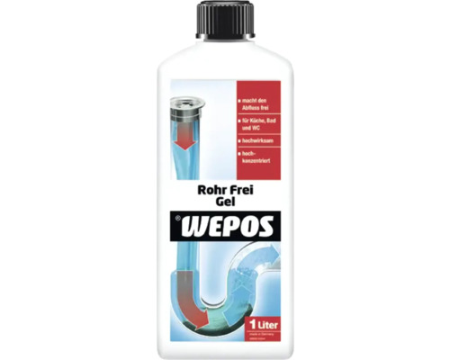 Wepos Afvoerontstoppingsgel voor Keuken & Badkamer 1 l
