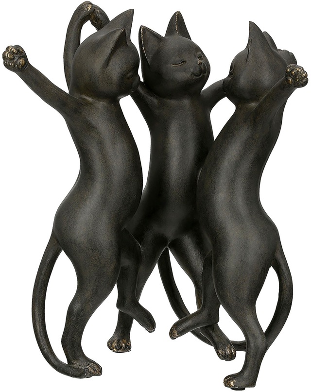 GILDE Tierfigur »Katze Gatto-Trio, schwarz«