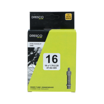 Dresco binnenband 16 x 1.75-2.50 (47/62-305) dunlop 40mm