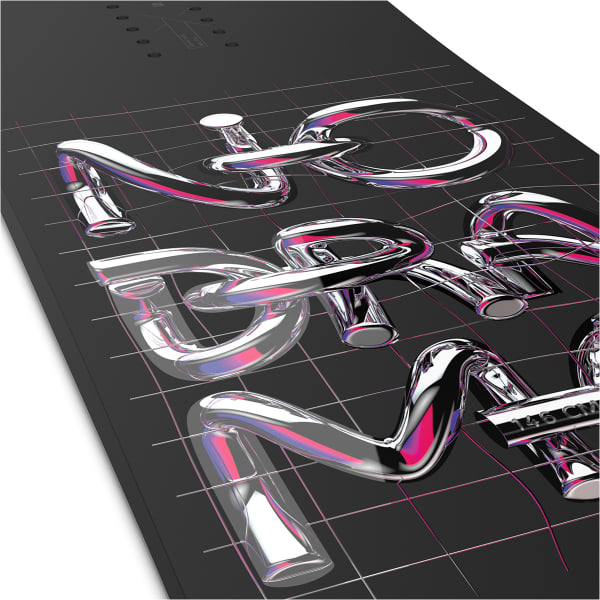 Planche de snowboard SALOMON NO DRAMA WHITE/BLACK/PINK