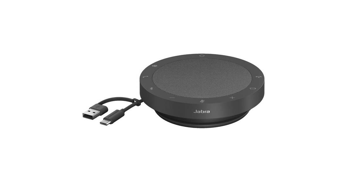 JabraSpeak2 55  speakerphone  (Zwart, MS Teams, USB-C, USB-A)