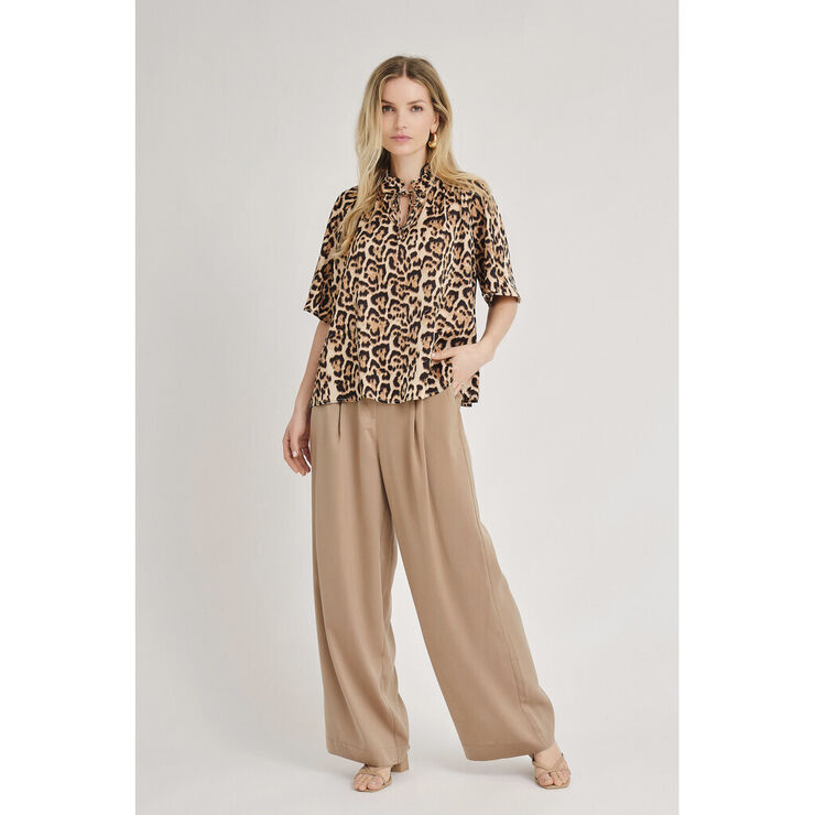A-VIEW Leosine blouse Sand/black