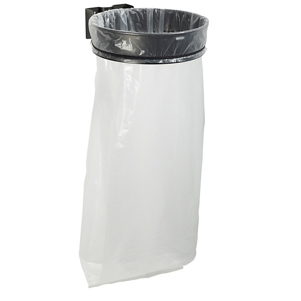 Support sac poubelle mural Rossignol Ecollecto gris sans couvercle 110 L