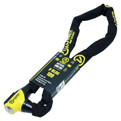 AUVRAY - Chaine Antivol Vélo R-Bloc ø7mm - Longueur 100cm Avec Serrure Intégrée