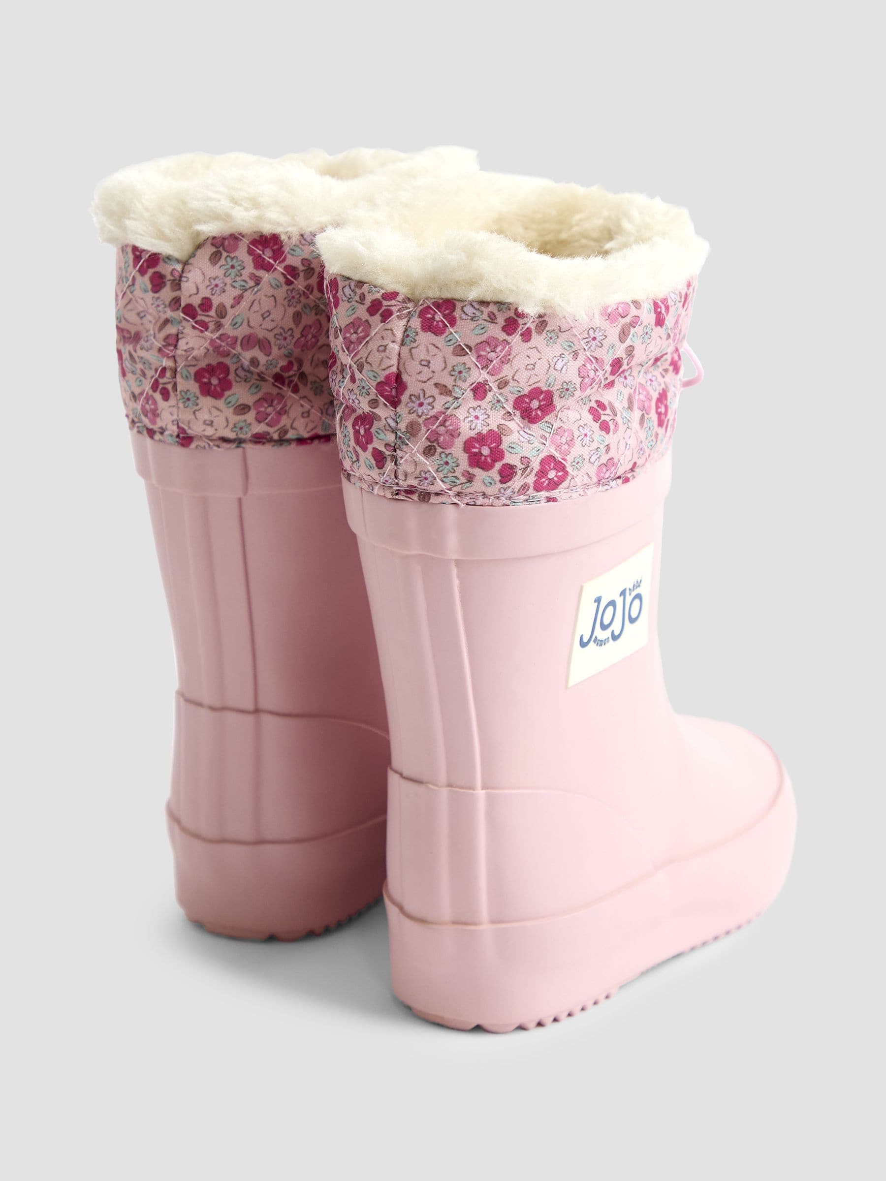 JoJo Maman Bébé Drawstring Cosy Lined Wellies