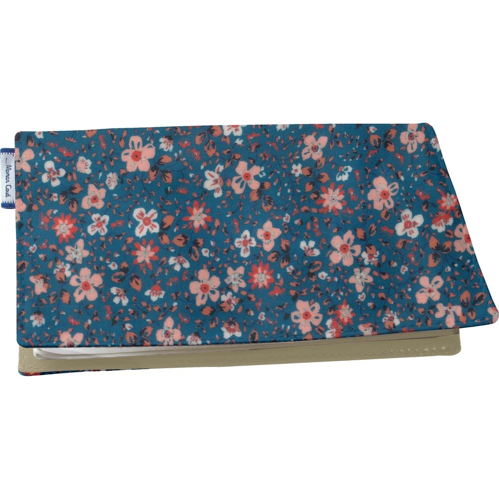 Porte Chéquier Fleuri Nude Ardoise
